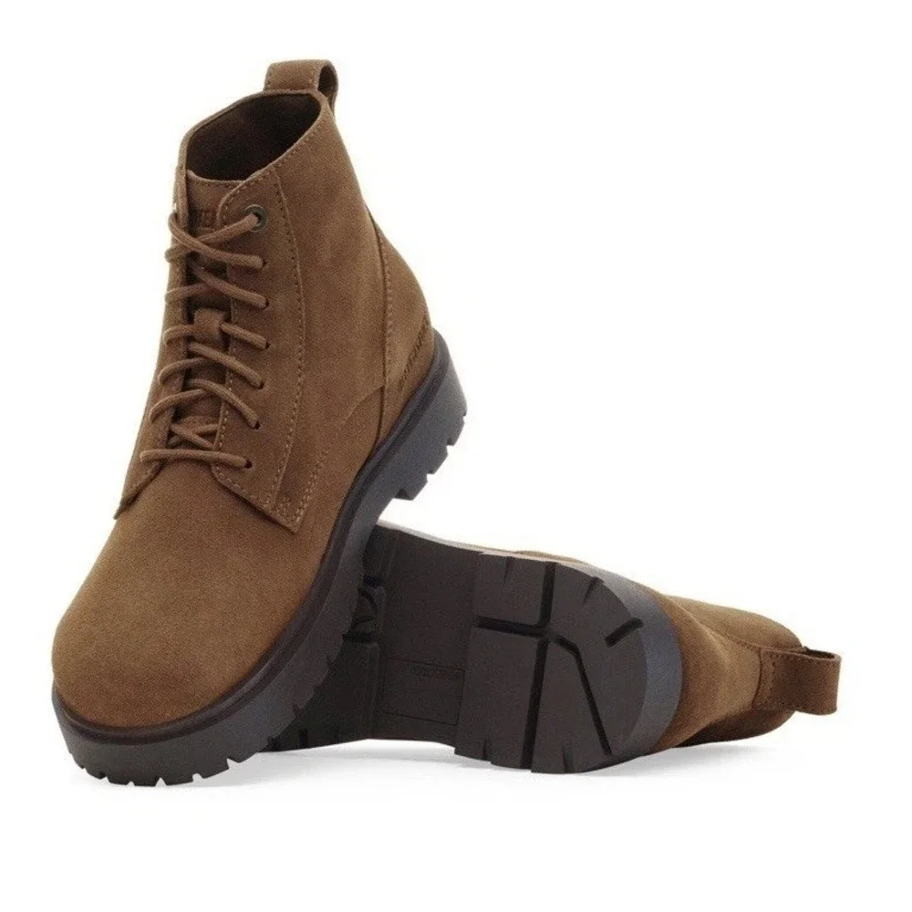Birkenstock Highwood Lace Suede Leather Mid-Calf Chelsea boot Brown Men's 42